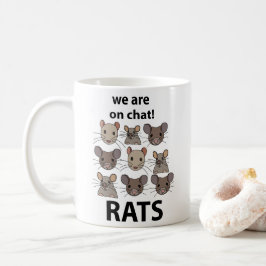 Ratten Dier We zijn op chat Grappige Ratten Koffiemok