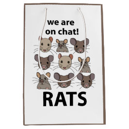 Ratten Dier We zijn op chat Grappige Ratten Medium Cadeauzakje