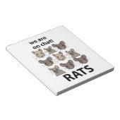 Ratten Dier We zijn op chat Grappige Ratten Notitieblok (Schuin)