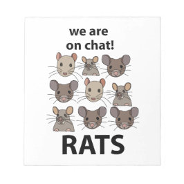 Ratten Dier We zijn op chat Grappige Ratten Notitieblok