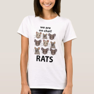 Ratten Dier We zijn op chat Grappige Ratten T-shirt