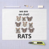 Ratten Dier We zijn op chat Grappige Ratten Tissuepapier (Craft)