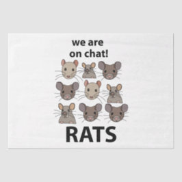 Ratten Dier We zijn op chat Grappige Ratten Tissuepapier