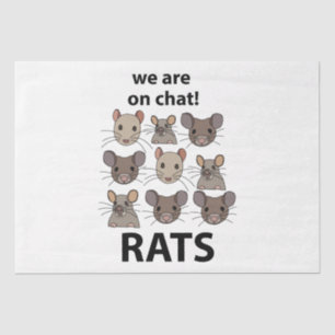 Ratten Dier We zijn op chat Grappige Ratten Tissuepapier