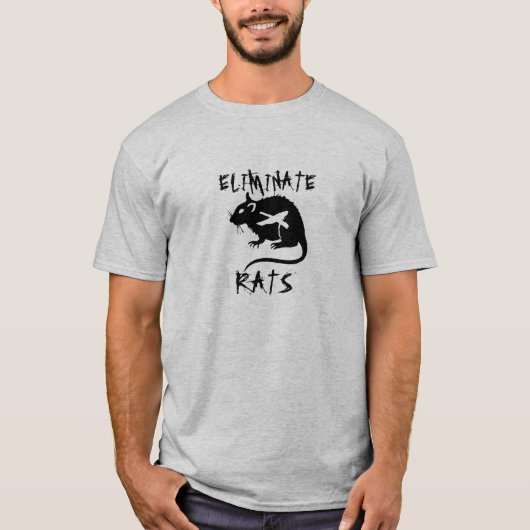 Ratten elimineren t-shirt (Voorkant)