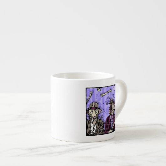 Ratten en Botten - Pop Gothic Nachtmerrie Surreal Espresso Kop (Voorkant rechts)