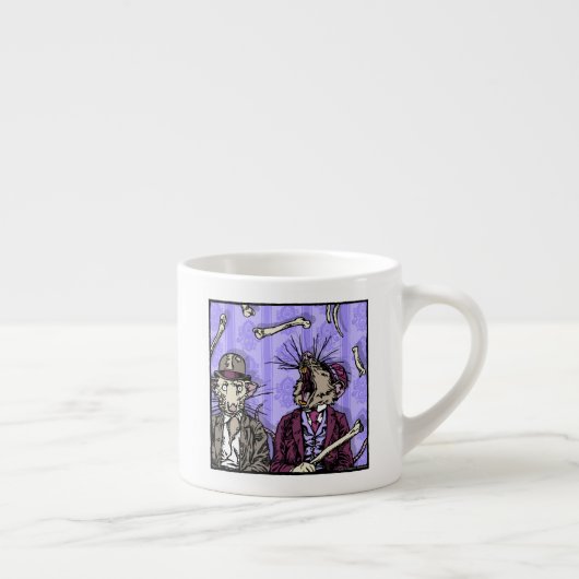 Ratten en Botten - Pop Gothic Nachtmerrie Surreal Espresso Kop (Rechts)