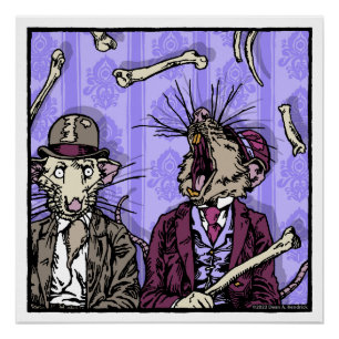 Ratten en Botten - Pop Gothic Nightmare Surreal Perfect Poster
