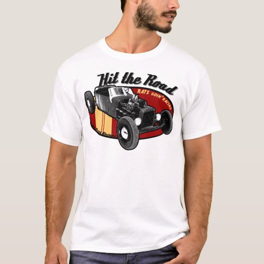 Ratten gaan racen t-shirt (Voorkant)