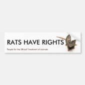 RATTEN HEBBEN RECHTEN BUMPERSTICKER (Voorkant)