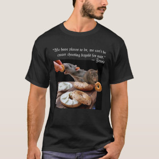 Ratten houden van bagels t-shirt