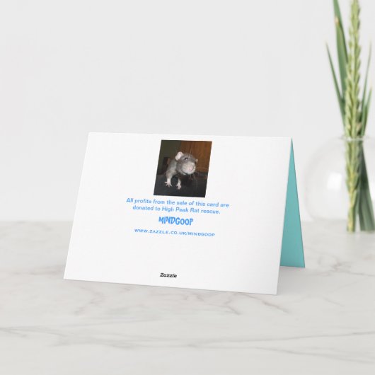 ratten hun verjaardagskaart kaart (Achterkant)