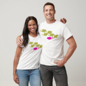 Ratten in roze en groen t-shirt (Unisex)