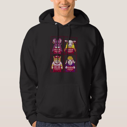 Ratten Mugshot Gevangenis Hoodie (Voorkant)