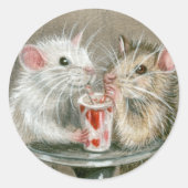 Ratten op een Datum Stickers (Voorkant)