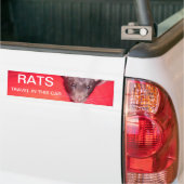 Ratten reizen bumpersticker (Op Truck)