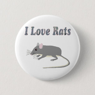 Ratten Ronde Button 5,7 Cm
