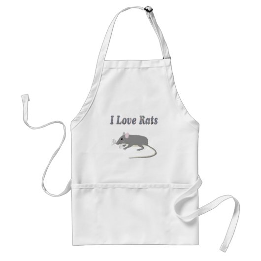 Ratten Standaard Schort (Voorkant)