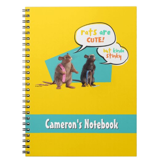 Ratten zijn schattig maar een beetje stinkend notitieboek (Voorkant)