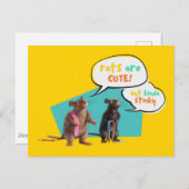 Ratten zijn Schattige, maar een beetje stinkend Briefkaart (Voorkant / Achterkant)