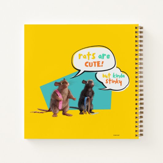 Ratten zijn Schattige, maar een beetje stinkend Notitieboek (Achterkant)