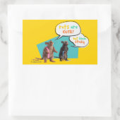 Ratten zijn Schattige, maar een beetje stinkend Rechthoekige Sticker (Tas)