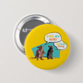 Ratten zijn Schattige, maar een beetje stinkend Ronde Button 5,7 Cm (Voorkant /achterkant)