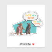 Ratten zijn Schattige, maar een beetje stinkend Sticker (Vel)