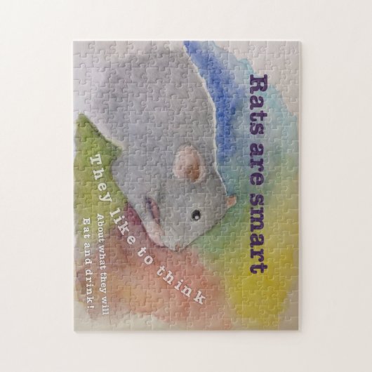 Ratten zijn slimme puzzel legpuzzel (Verticaal)