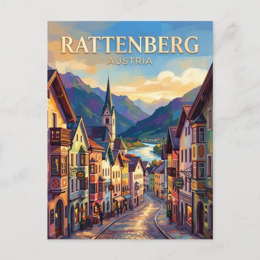 Rattenberg Oostenrijk Briefkaart (Voorkant)