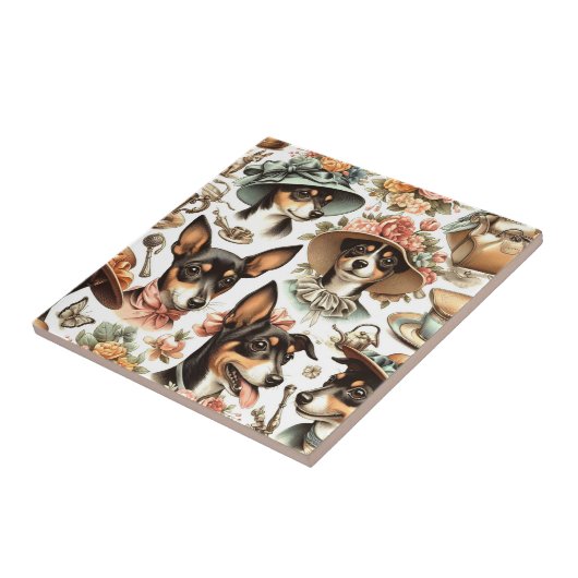  rattendrager naadloos tegeltje (Zijkant)