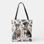 rattendrager naadloos tote bag (Achterkant)