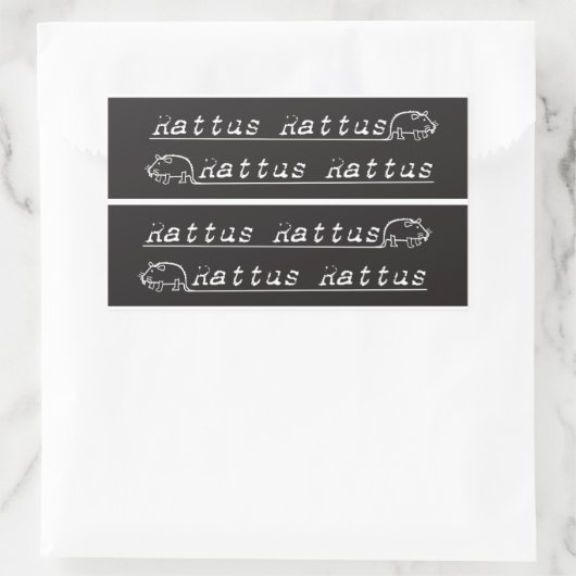 Rattenfiets embleem, sticker, sticker (Tas)