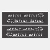 Rattenfiets embleem, sticker, sticker (Voorkant)