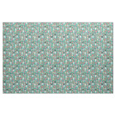 rattenfloralen turquoise stof (Fat Quarter)