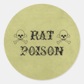 Rattengif  Halloween Potion Labels (Voorkant)