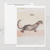 Rattengroetkaart Feestdagenkaart (Voorkant / Achterkant)