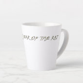 Rattenjaar emaille effect verjaardagslate mok (Rechterhoek)