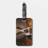 Rattenkruid in de herfst laat Herfst inspireren Bagagelabel (Achterkant verticaal)