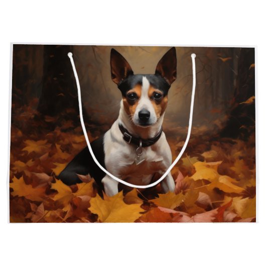 Rattenkruid in de herfst laat Herfst inspireren Groot Cadeauzakje (Achterkant)