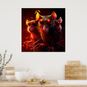 Rattenpoot Poster (Keuken)