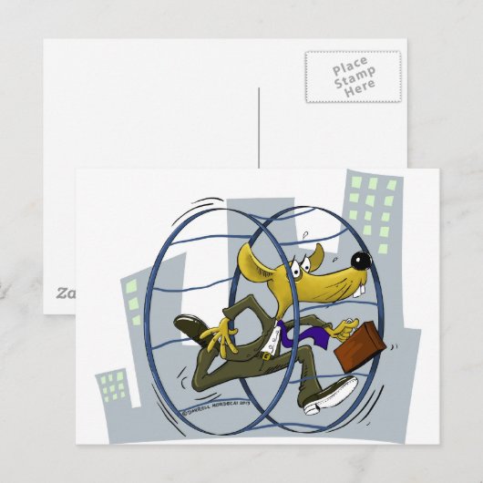 rattenrace briefkaart (Voorkant / Achterkant)