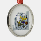 rattenrace metalen ornament (Rechts)