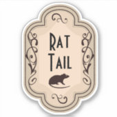 Rattenstaart Apothecair Label (Voorkant)