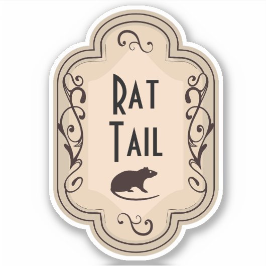 Rattenstaart Apothecair Label (Voorkant)