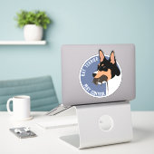 Rattenterriër ongediertebestrijding sticker (Laptop op bureau)