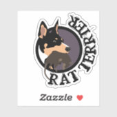 Rattenterriër sticker (Vel)