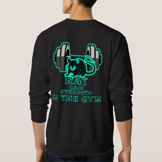 rattenversterking in de gym trui (Achterkant)