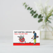 Rattenverwijdering Professional Pest Control Servi Visitekaartje (Staand voorkant)
