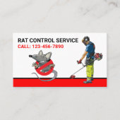 Rattenverwijdering Professional Pest Control Servi Visitekaartje (Voorkant)